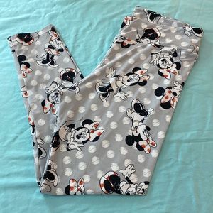Light gray/ white Minnie Mouse Disney Leggings
